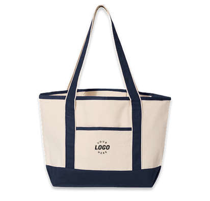 Monogrammed Boat Tote Personalized Medium Canvas Tote Bag -  Denmark
