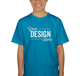 Canada - Gildan Youth Ultra Cotton T-shirt - Color: Sapphire