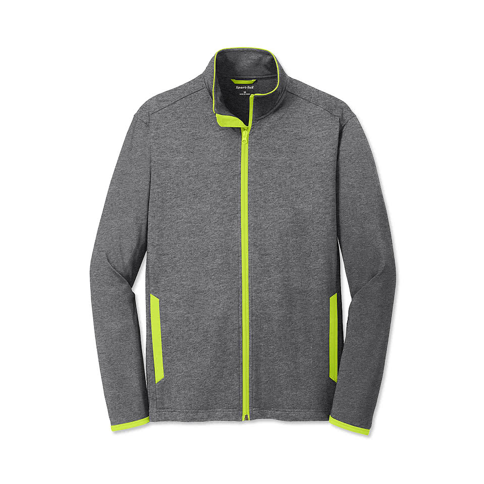 Custom Sport-Tek Sport-Wick Stretch Full Zip Jacket - Design Track