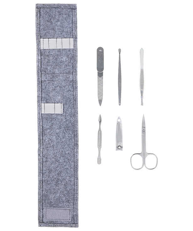 The Goods Recycled Felt 6-Piece Manicure Set
