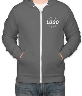 Bella + Canvas Ultra Soft Zip Hoodie - Color: Asphalt