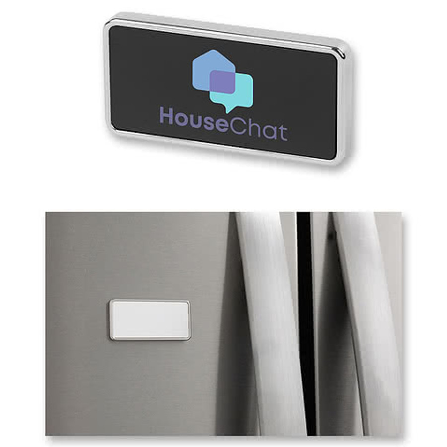 Two Piece Magnetic 6"x8" Photo Frame in SILVER WITH WHITE