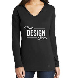 New Era Women's Tri-Blend Long Sleeve Hooded Performance Shirt