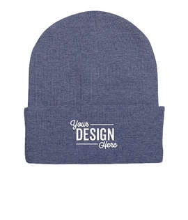 Sportsman Solid Cuff Beanie - Color: Heather Navy