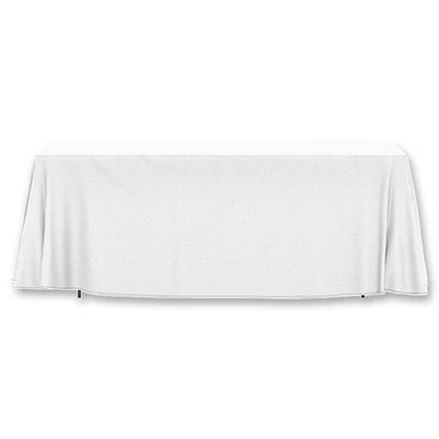 Drape 8ft Table Cloth in White