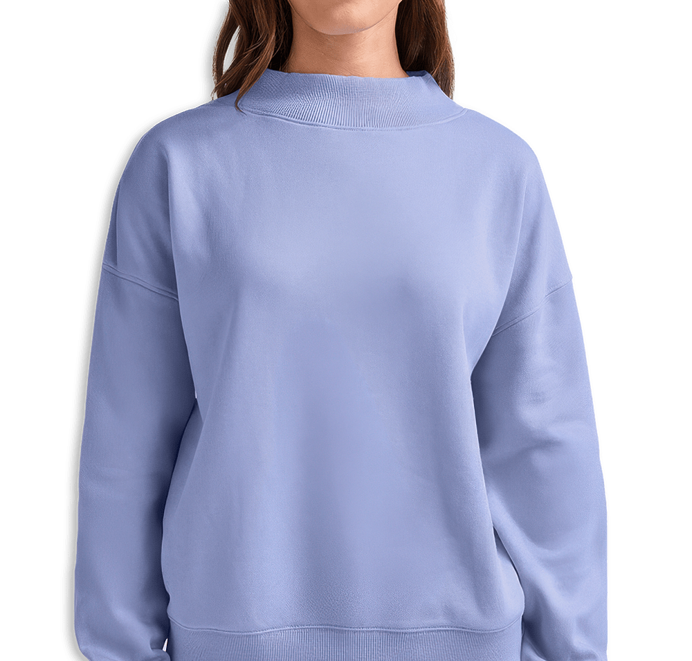 Charles River Women's Willow Recycled Mock-Neck Sweatshirt-default
