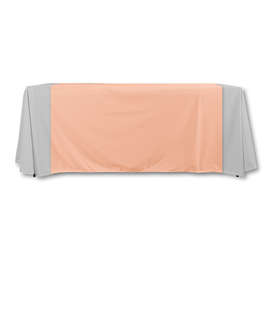 Full Color 57" LazerLine Table Runner - Color: Peach