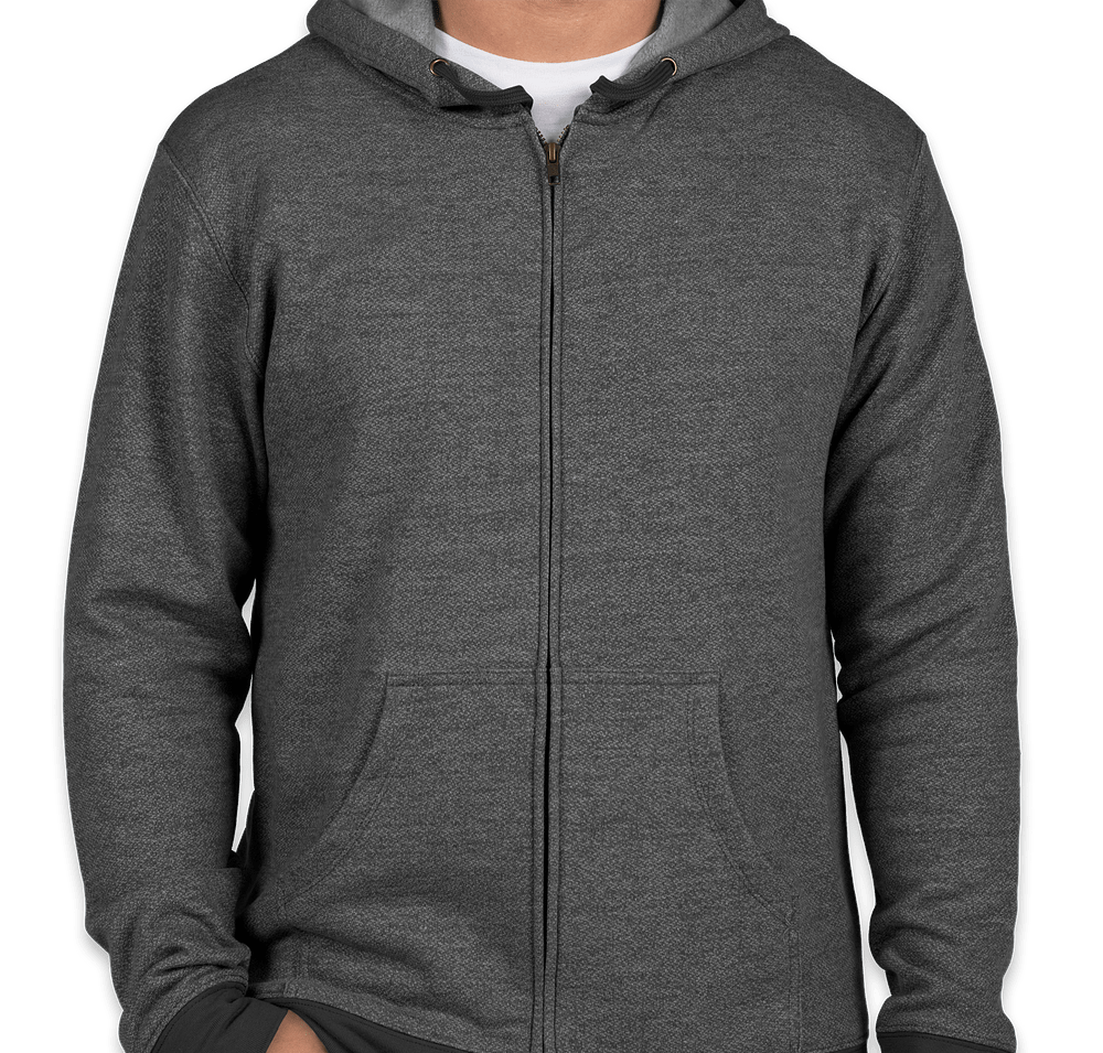 Next Level Melange Zip Hoodie-default