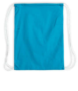 Lightweight 100% Cotton Drawstring Bag - Color: Turquoise