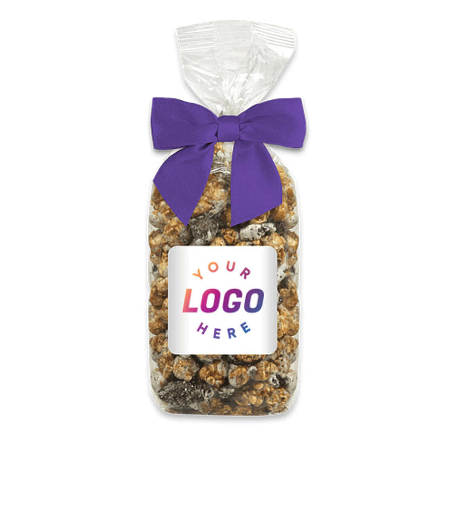 Full Color Cookies and Cream Gourmet Popcorn Gift Bag in Purple