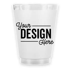 16 oz. Frosted Plastic Stadium Cup - Color: Pearl White
