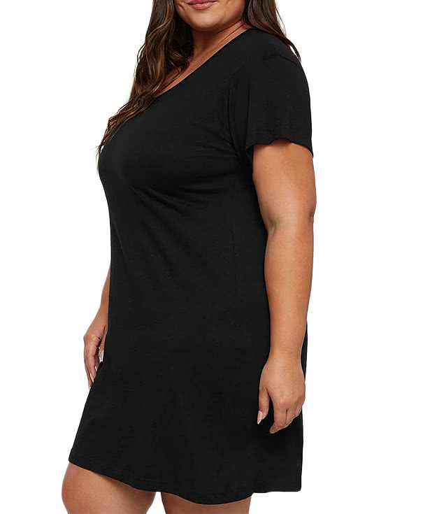 Live & Tell by LAT Women's Fine Jersey V-Neck Cover-Up