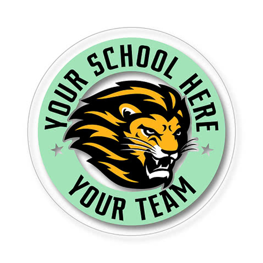 Full Color 4.5 in. Clear Circle Sticker in Clear