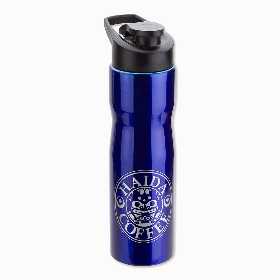 Full Color 25 oz. Crescent Stainless Steel Flip Top Water Bottle