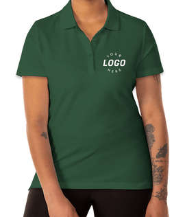 Clique by Cutter & Buck Women's Addison Cotton Pique Polo - Color: Bottle Green