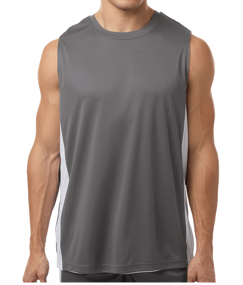 Team 365 Zone Reversible Performance Jersey in Sport Graphite / White