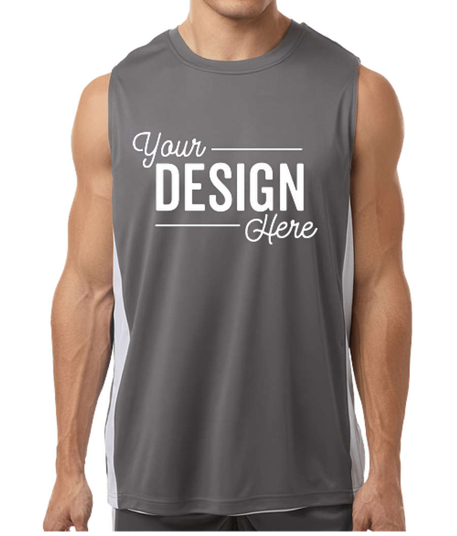 Team 365 Zone Reversible Performance Jersey in Sport Graphite / White