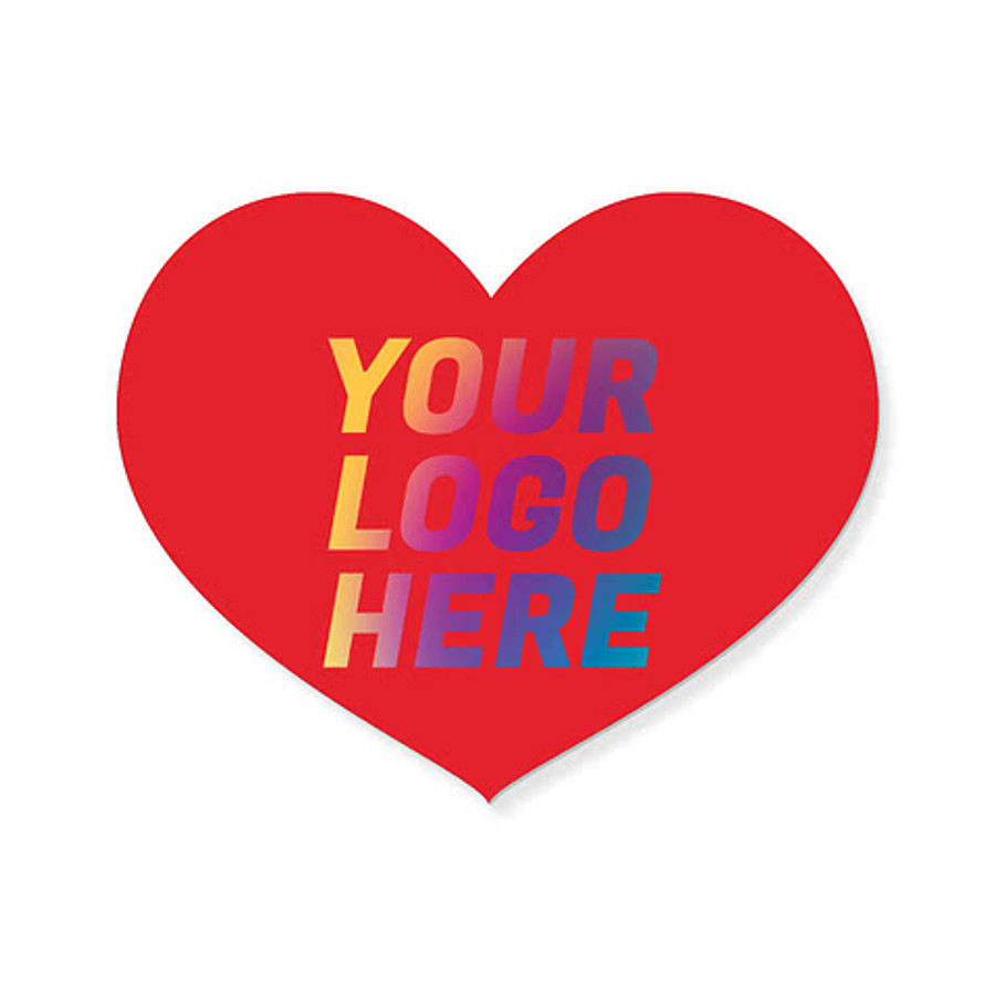 Full Color Heart Refrigerator Magnet - .036" in Navy
