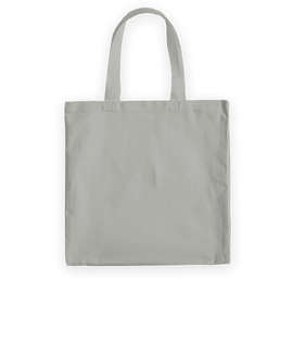 Medium Midweight 100% Cotton Canvas Tote Bag - Color: Grey