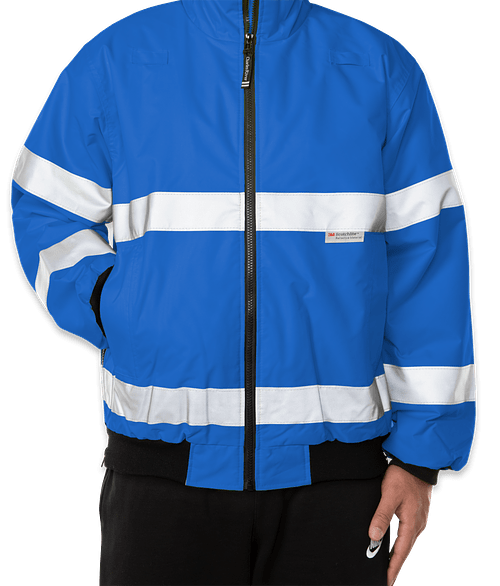 Charles River Signal Class 3 Hi-Vis Safety Jacket in Royal / Reflective