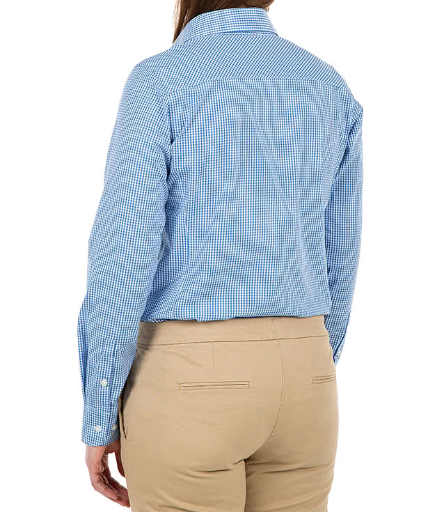 Devon & Jones Women's Crown Collection Gingham Dress Shirt - Embroidered