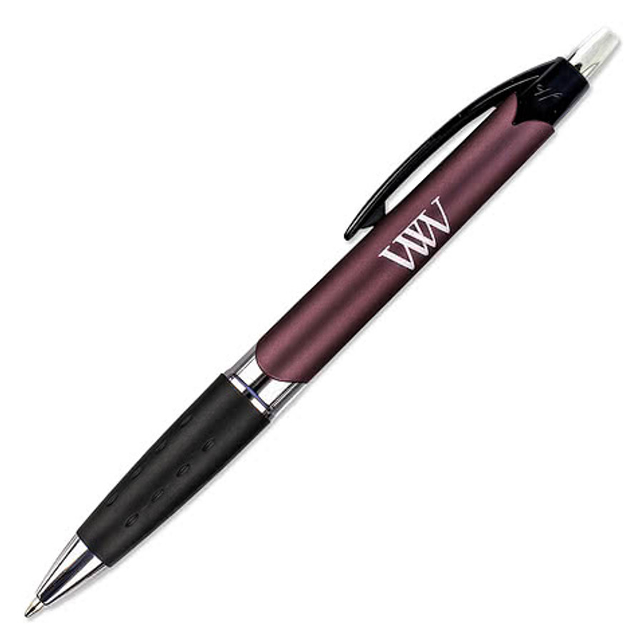 Full Color Cubano Comfort Ballpoint Pen (black ink) in Grey