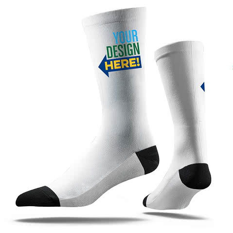 Make Your Own Custom Designed XL Crew Socks