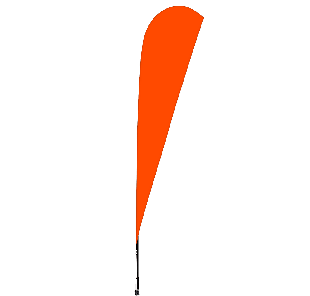Full Color 11.5' Streamline Teardrop Flag with Ground Spike-default
