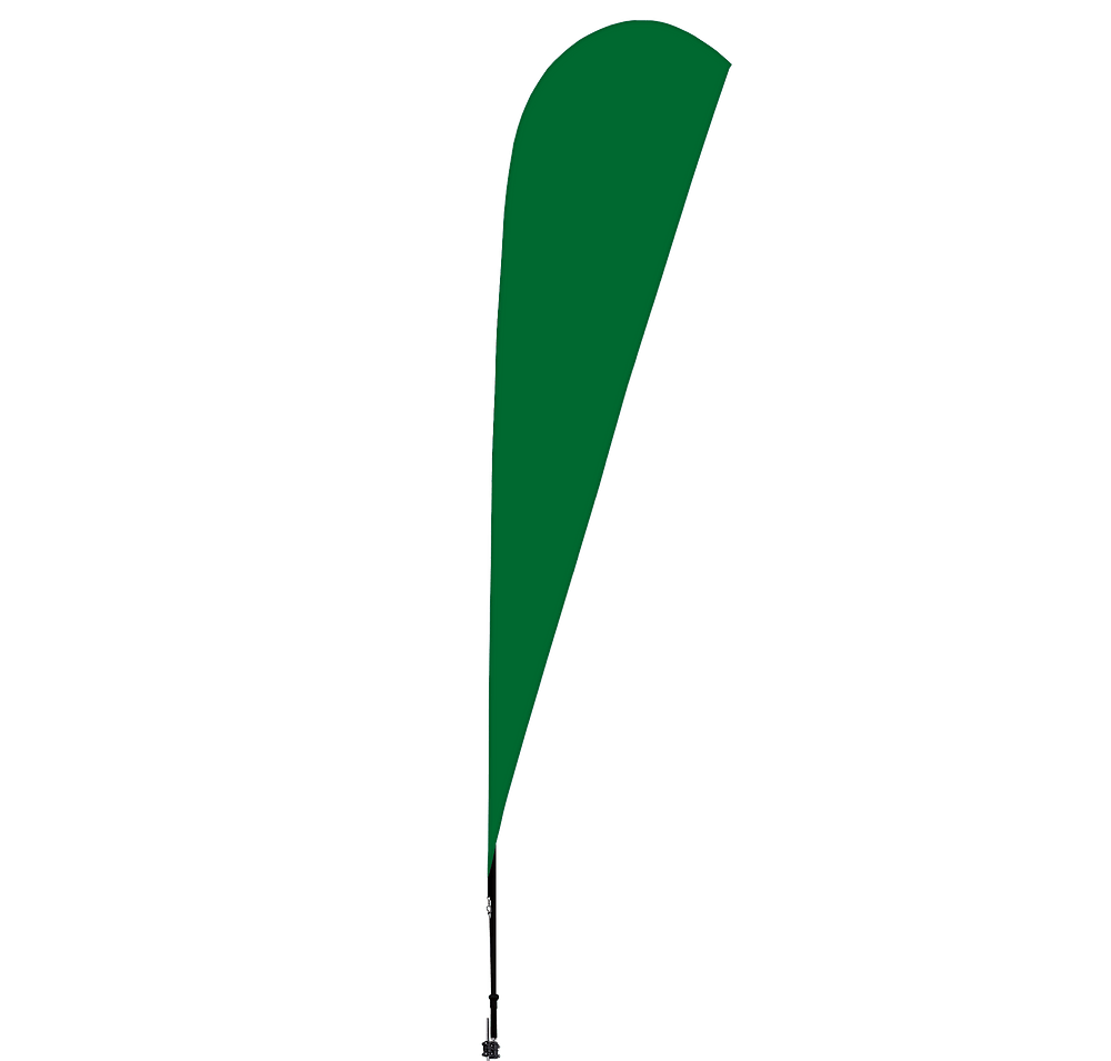 Full Color 11.5' Streamline Teardrop Flag with Ground Spike-default