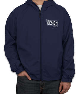 Sport-Tek Full Zip Hooded Jacket - Color: True Navy