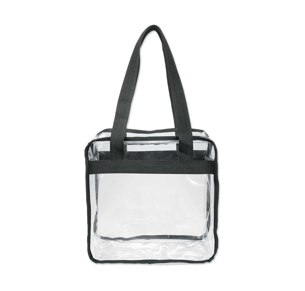 Clear Game Day Zippered Safety Tote Bag-default