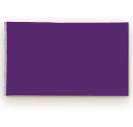 Full Color 3' x 5' Single Sided Nylon Flag - Color: Team Purple