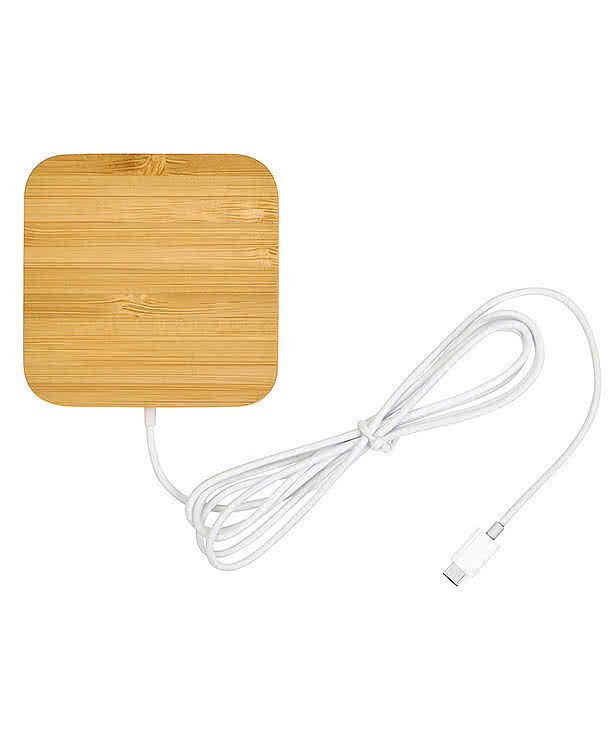 Laser Engraved Bamboo Magnet-Hold 15W Wireless Charger