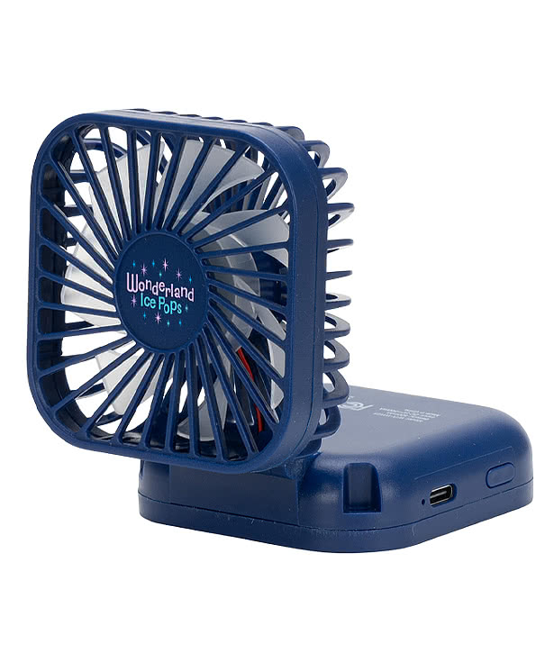 Whirlwind Mini Folding Rechargeable Fan with Lanyard