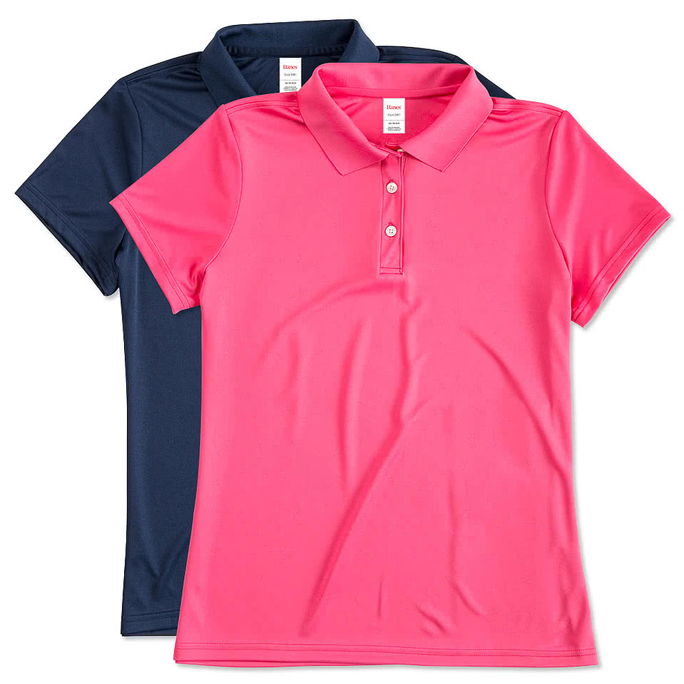 Hanes Women's Cool Dri UPF 50 Performance Polo - Embroidered