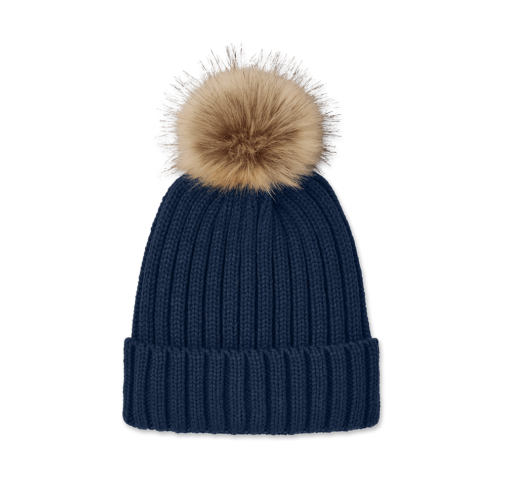 Port Authority Faux Fur Pom Pom Beanie-default