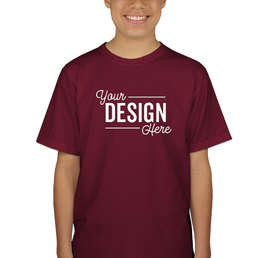 Canada - Gildan Youth 100% Cotton T-shirt - Color: Garnet