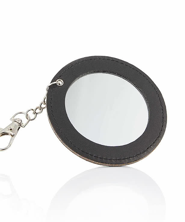 Recycled Travel Mirror Bag Charm