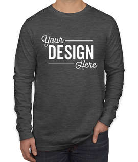 Canada - Bella + Canvas Long Sleeve Jersey T-shirt - Color: Deep Heather