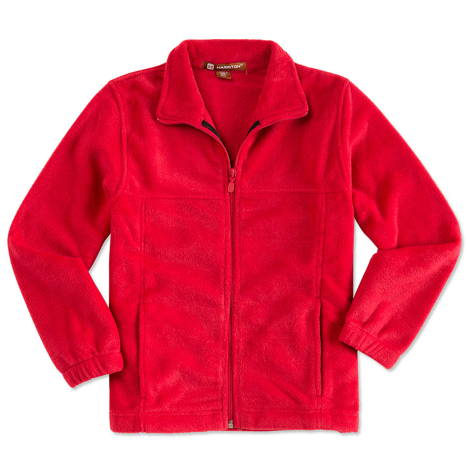 Harriton Youth Full Zip Fleece Jacket