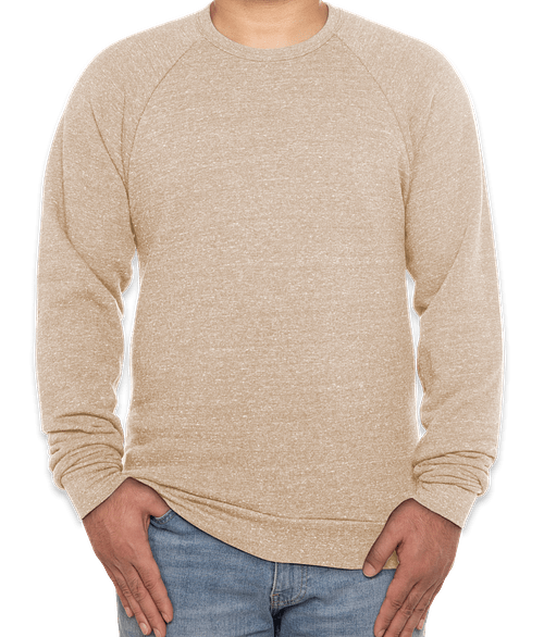 tri blend crewneck sweatshirt