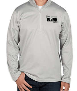 The North Face Tech Quarter Zip Fleece Pullover - Color: Light Grey Heather