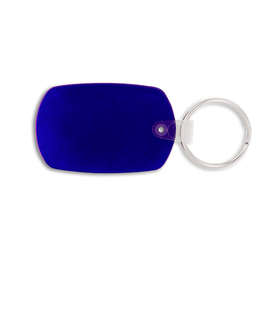 Standard Shape PVC Keychain - Color: Translucent Blue