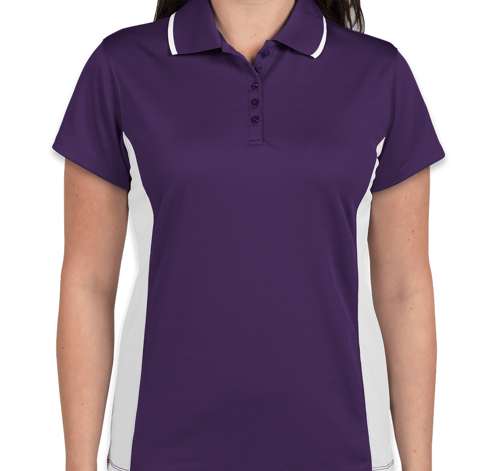 Charles River Women's Tipped Pique Performance Polo-default
