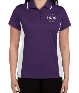Charles River Women's Tipped Pique Performance Polo