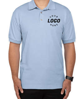 Gildan DryBlend 50/50 Jersey Polo - Color: Light Blue