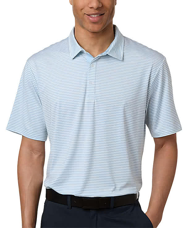 Swannies Smith Striped Performance Polo - Printed