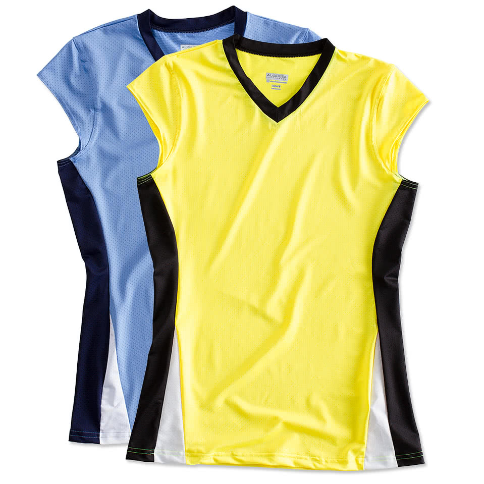 Augusta Juniors Colorblock Mesh Volleyball Shirt