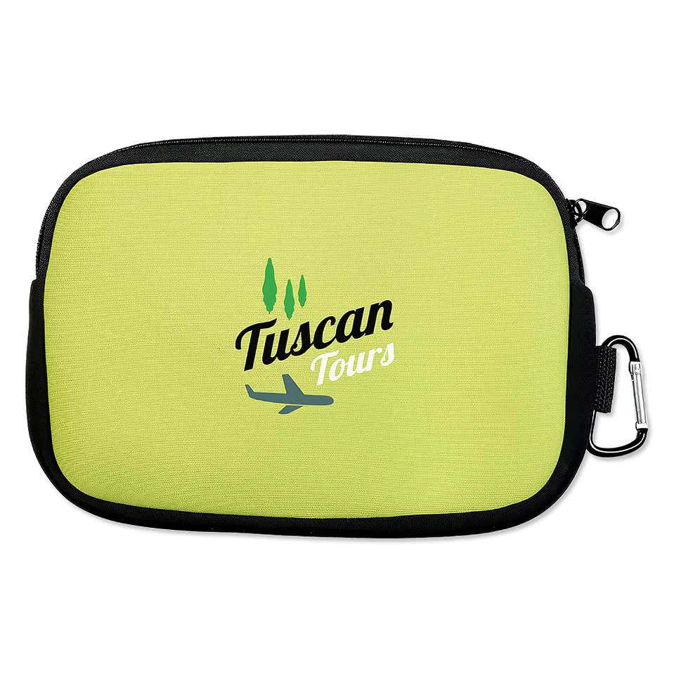 Full Color Zippered Tech Accessory Pouch