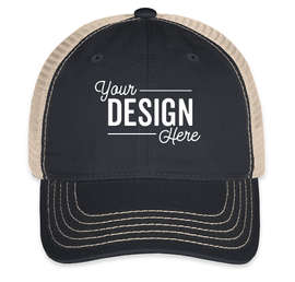 District Super Soft Trucker Hat - Color: New Navy / Stone